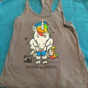 CrossFit Unicorn Tank Top - Women's Size L (runs small)